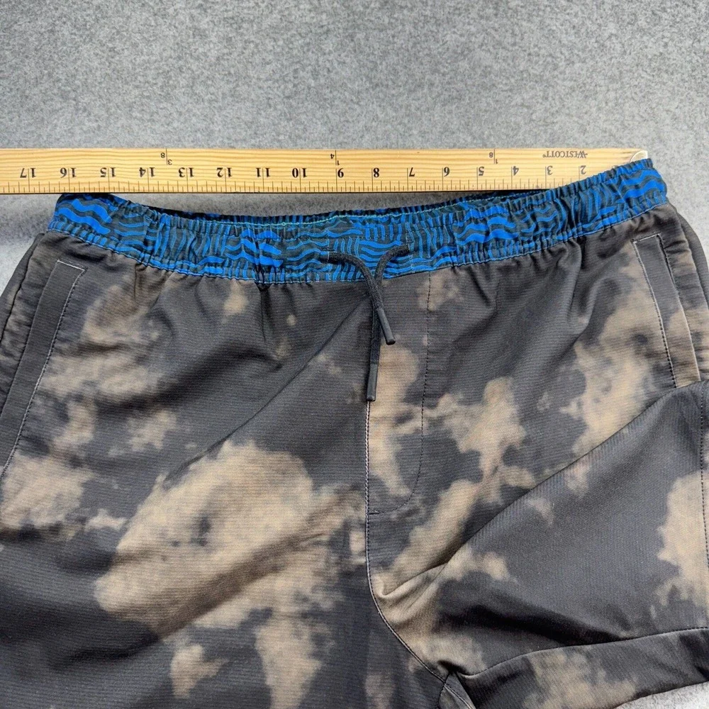 Stance Men's XL Performance Shorts Black Tie-Dye Stretch Athletic Casual Gym‎